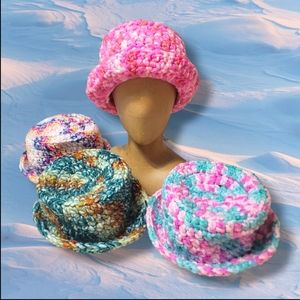 Chunky Crochet Bucket Hats